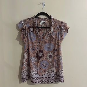 Joie Floral Print Blouse